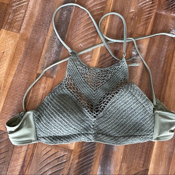 Olive Crochet style Bathing Suit - Picture 3 of 10
